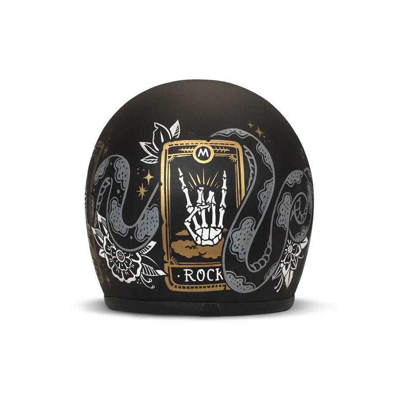 DMD Casco de Moto Retro Graphic Open