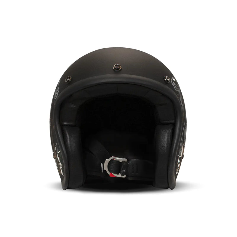 DMD Casco de Moto Retro Graphic Open