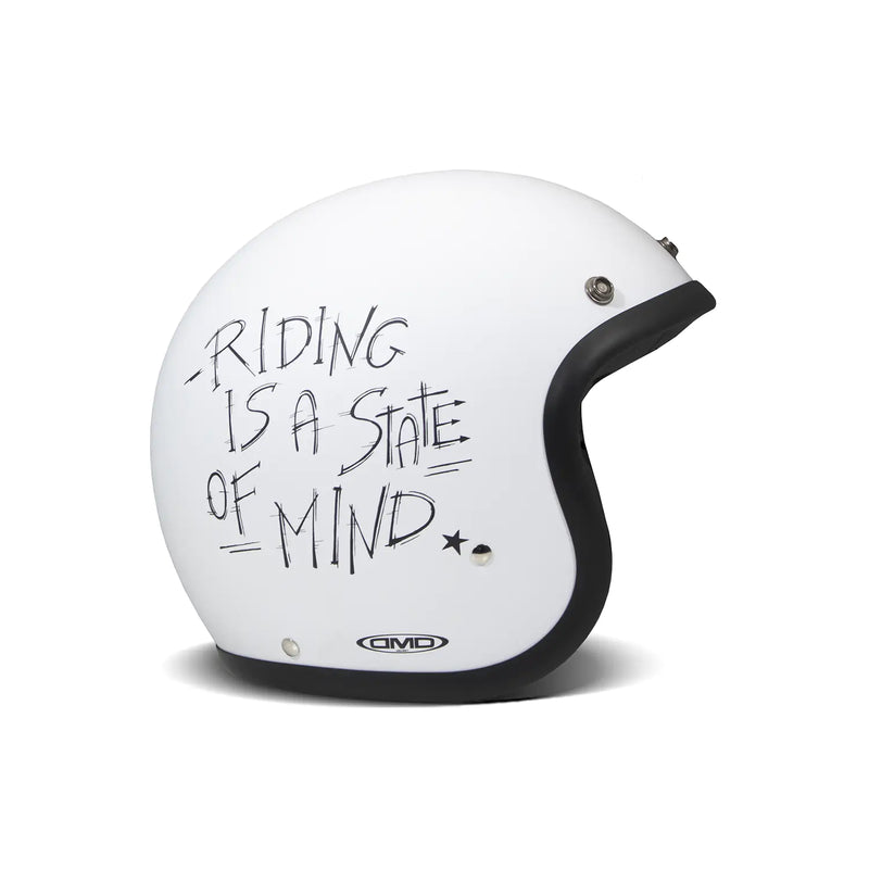 DMD Casco de Moto Retro Graphic Open