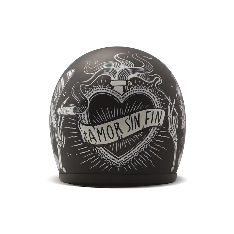 DMD Casco de Moto Retro Graphic Open