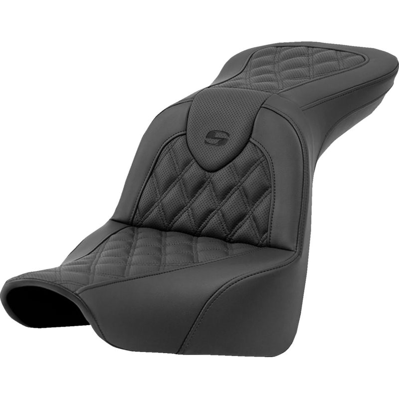 Saddlemen Asiento Roadsofa Lattice Stitch para Harley
