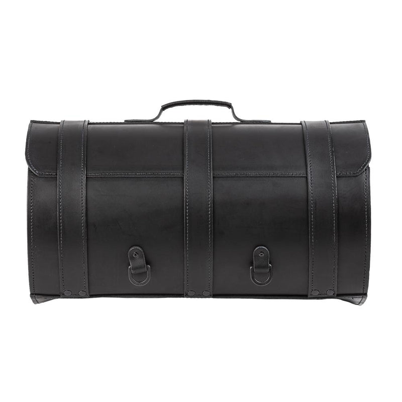 Ledrie Maleta universal de cuero para motocicleta