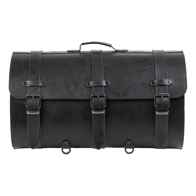 Ledrie Maleta universal de cuero para motocicleta