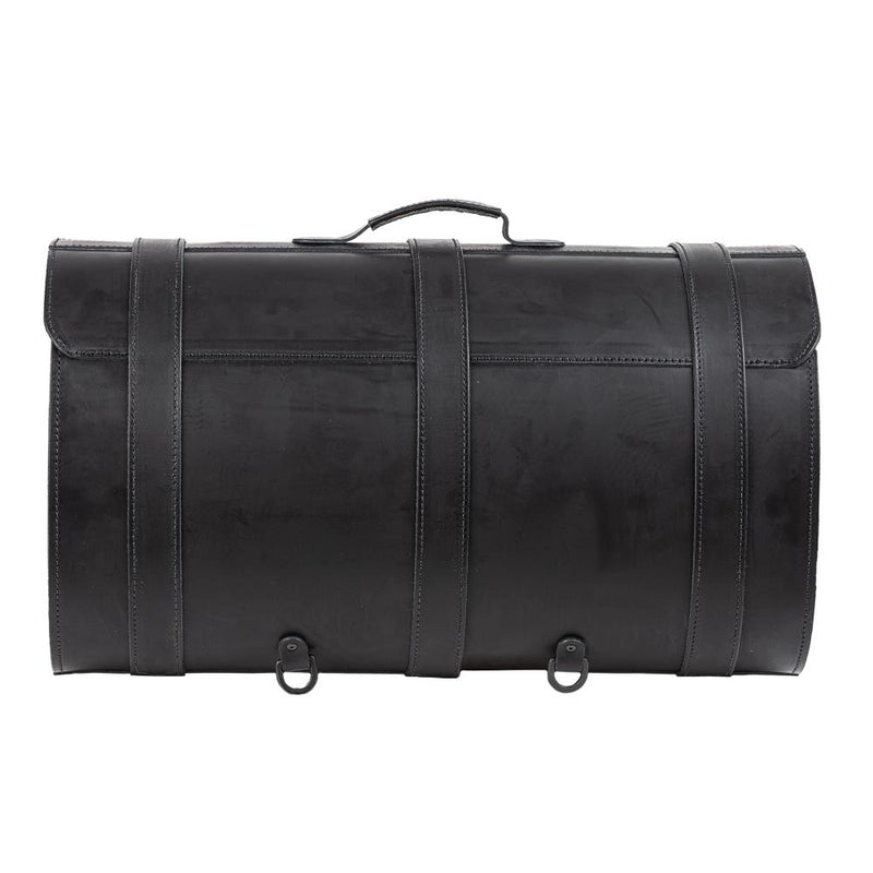 Ledrie Maleta universal de cuero para motocicleta
