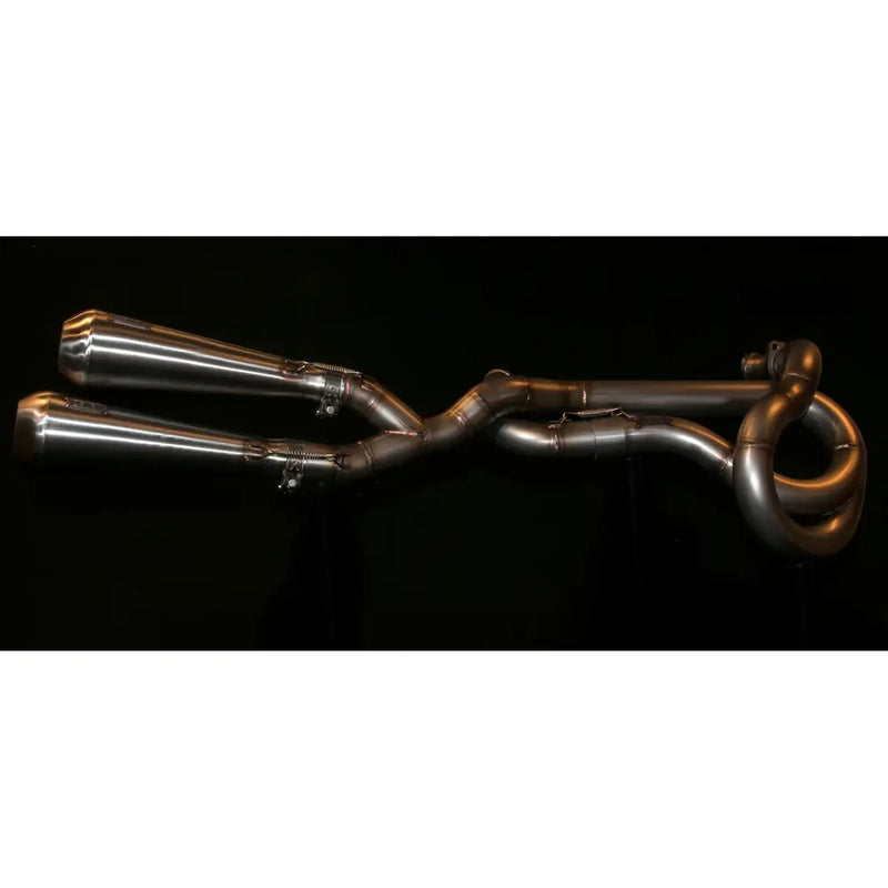 Sistema de escape Mad Twisted 2-into-1-into-2 para Harley