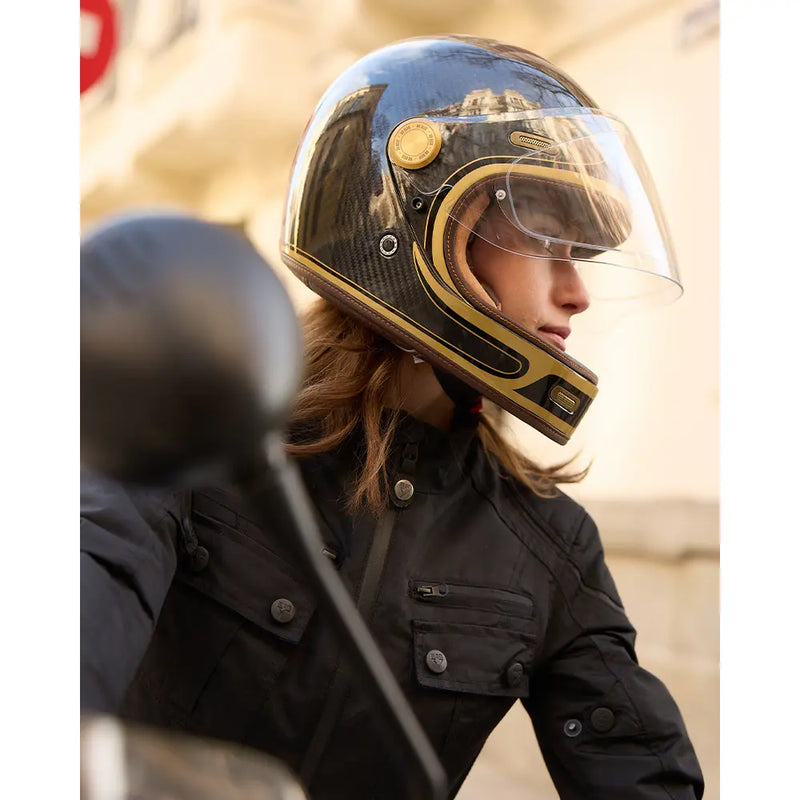 By City Casco de moto integral Roadster III Carbon