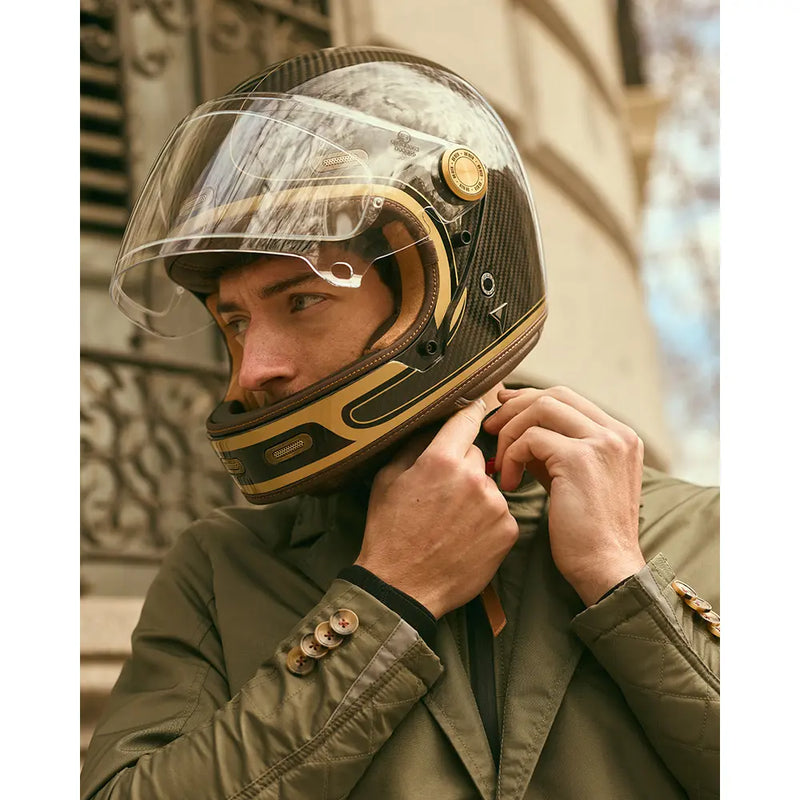By City Casco de moto integral Roadster III Carbon