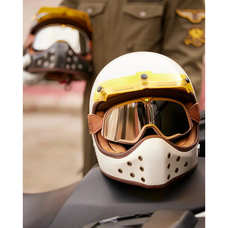 By City Casco de moto de motocross The Rock Retro