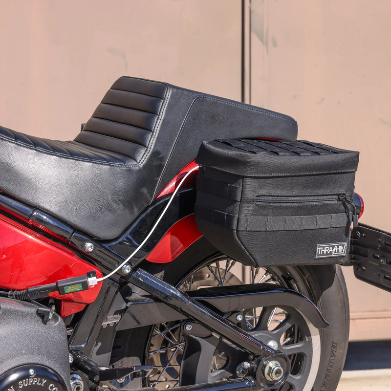 Thrashin Supply Essential Juego de alforjas para motocicleta de 10 litros