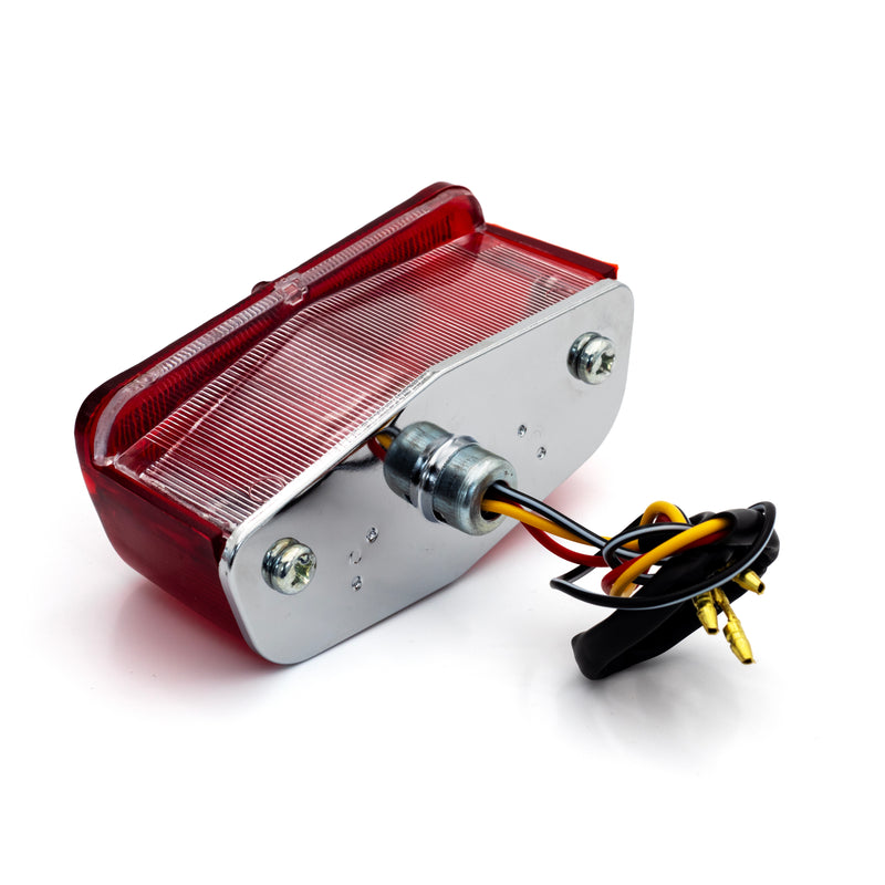 Luz trasera cromada para motocicleta SMP Lucas Classic