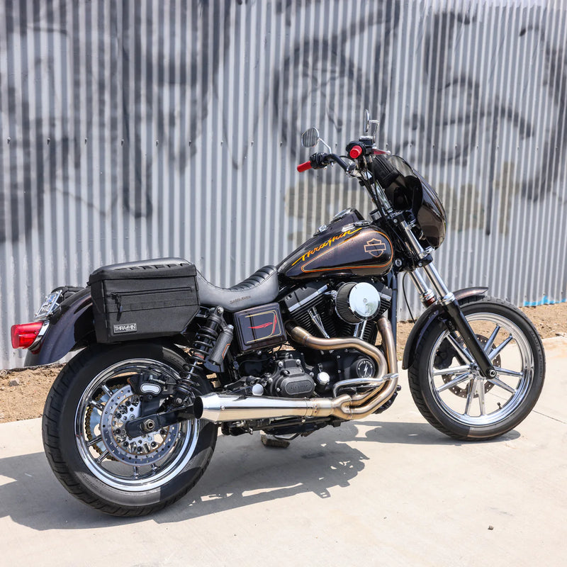 Thrashin Supply Escape 18L Juego de alforjas para motocicleta tipo throw-over