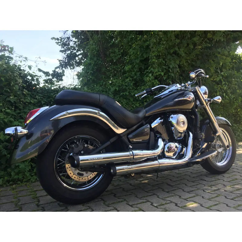 Silenciadores Miller Challenger Euro 3 Slip-On para Kawasaki