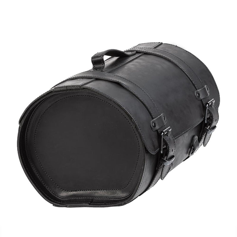 Ledrie Maleta universal de cuero para motocicleta