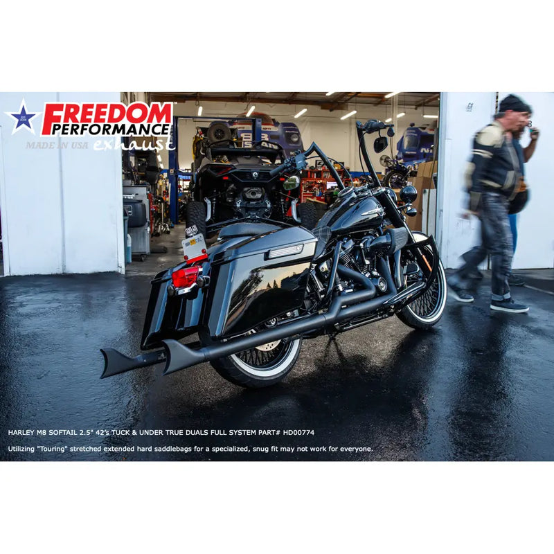 Freedom Performance Thorcat EC Approved Sharktail True Duals Escape para Harley