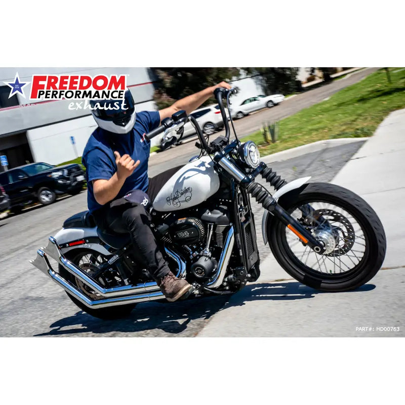 Freedom Performance Thorcat EC Approved Upsweep Sharktail Escape para Harley