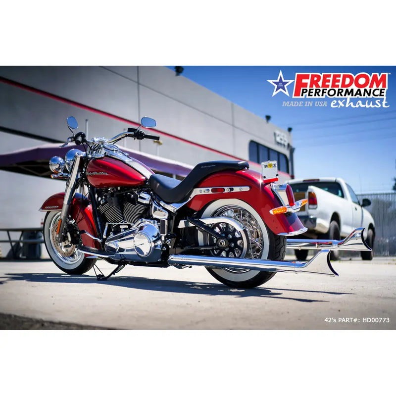 Freedom Performance Thorcat EC Approved Sharktail True Duals Escape para Harley