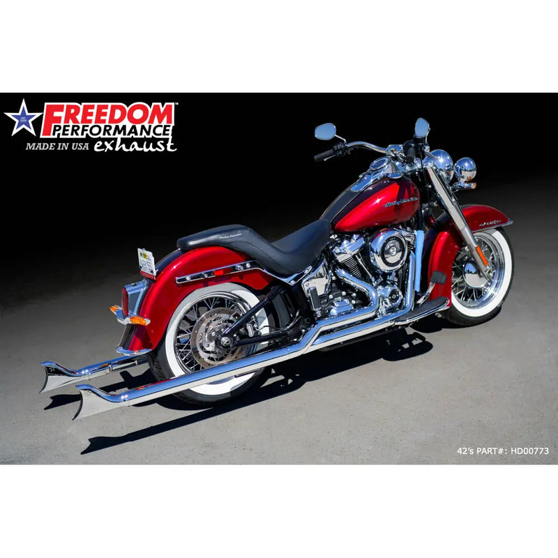 Freedom Performance Thorcat EC Approved Sharktail True Duals Escape para Harley