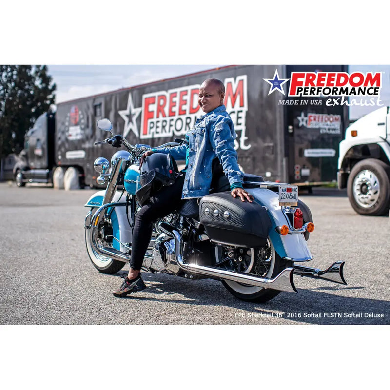 Freedom Performance Thorcat EC Approved Sharktail True Duals Escape para Harley