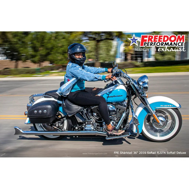 Freedom Performance Thorcat EC Approved Sharktail True Duals Escape para Harley