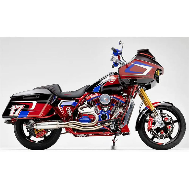 Sistema de escape Bassani Road Rage Super Bike 2 en 1 para Harley