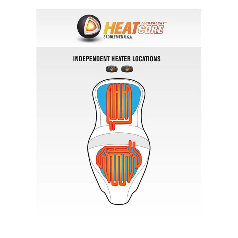 Saddlemen Asiento Roadsofa Extended Reach Lattice Stitch para Harley