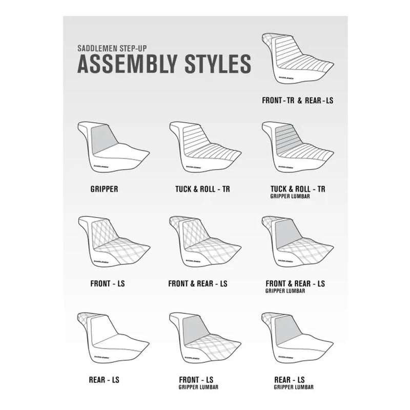 Saddlemen Step-Up Extended Reach Front Lattice Stitch para Harley