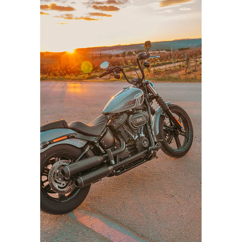 Pato Negro Bombardier EC Aprobado Euro Slip-On Silenciadores para Harley