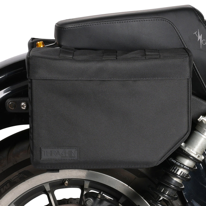 Thrashin Supply Escape Base 18L Juego de alforjas para motocicleta tipo throw-over