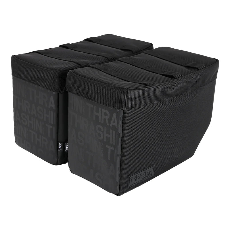 Thrashin Supply Escape Base 18L Juego de alforjas para motocicleta tipo throw-over