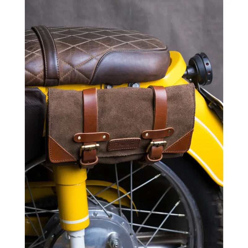 Rollito de herramientas de cuero para motocicleta Trip Machine