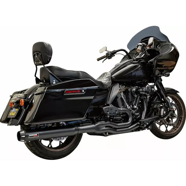 Sistema de escape Bassani Road Rage Straight Can 2 en 1 para Harley