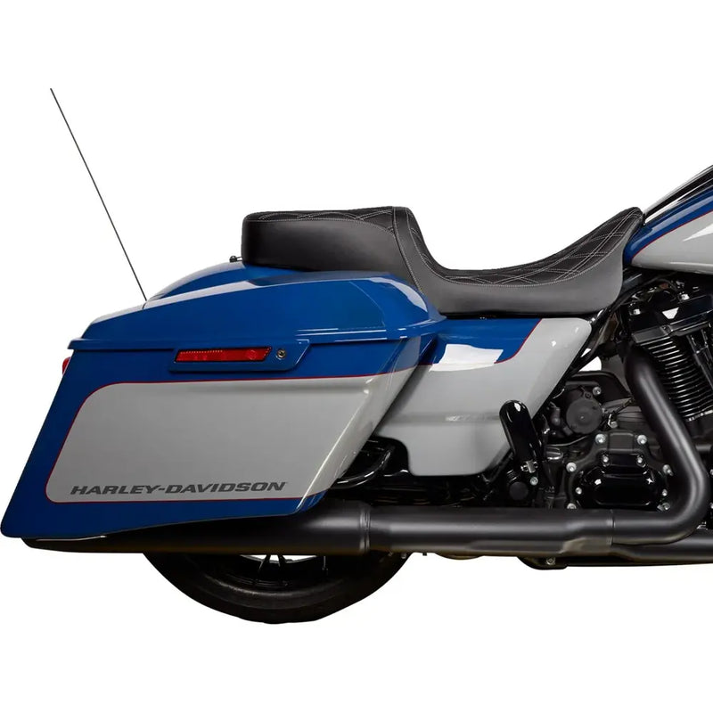 Drag Specialties Asiento Performance Predator para dos personas para Harley 