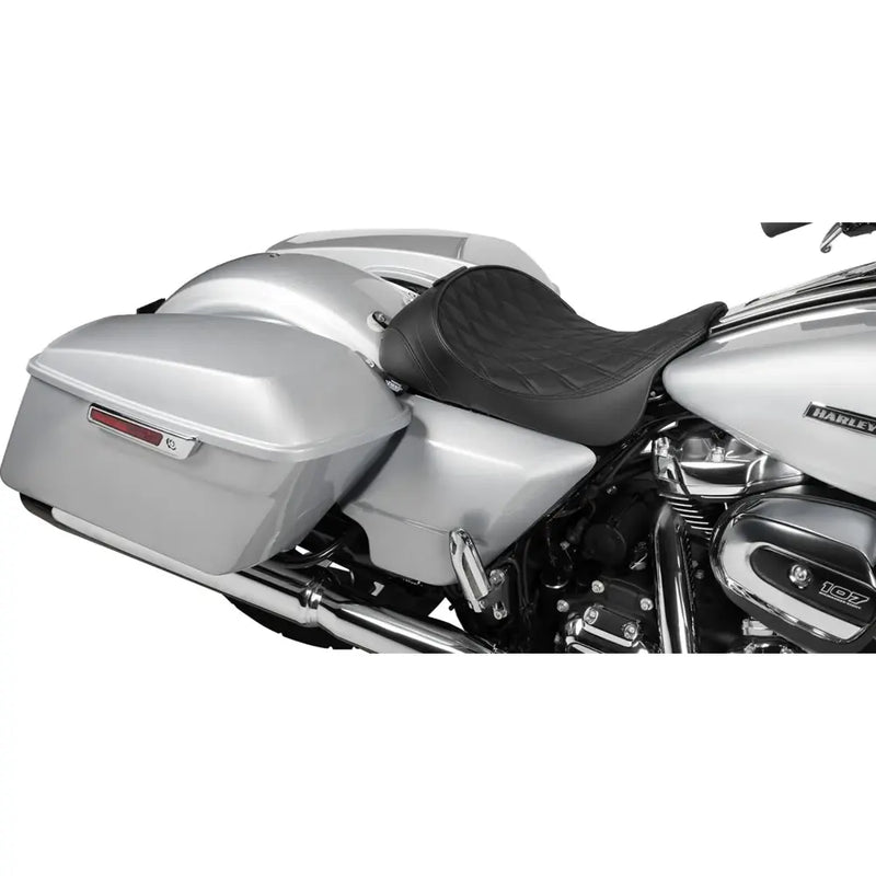 Drag Specialties Asiento individual con respaldo para Harley