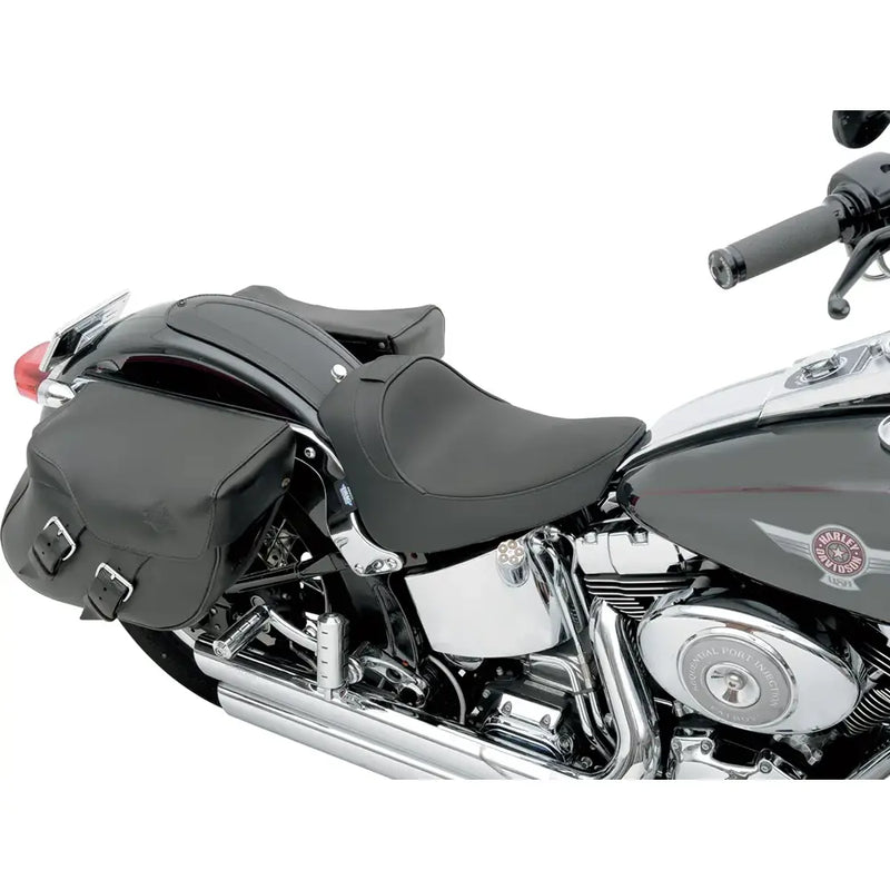Drag Specialties Asiento individual con respaldo para Harley