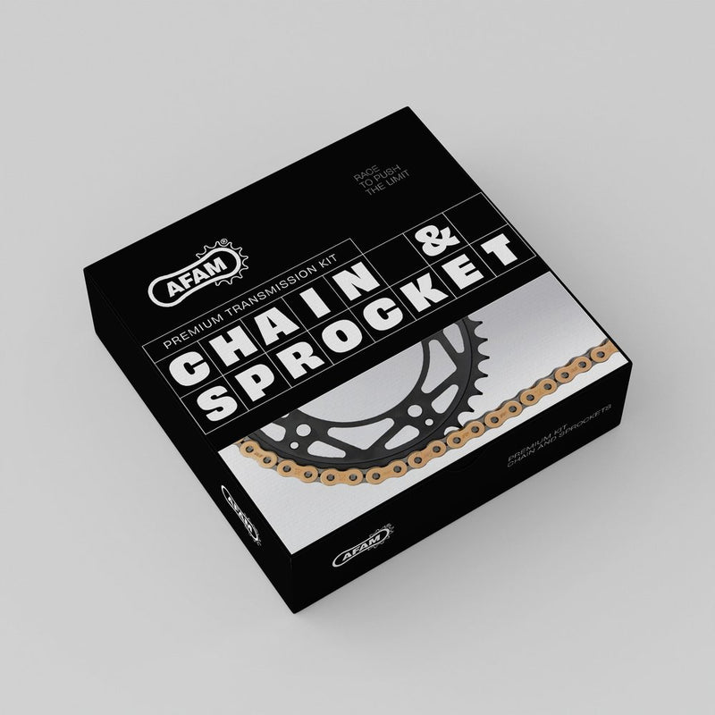 Afam Chain and Sprocket Kit for BMW F 750 GS 17 - 21 (525 XSR2 - G Chain, 122 links. 44T/17T) - Customhoj
