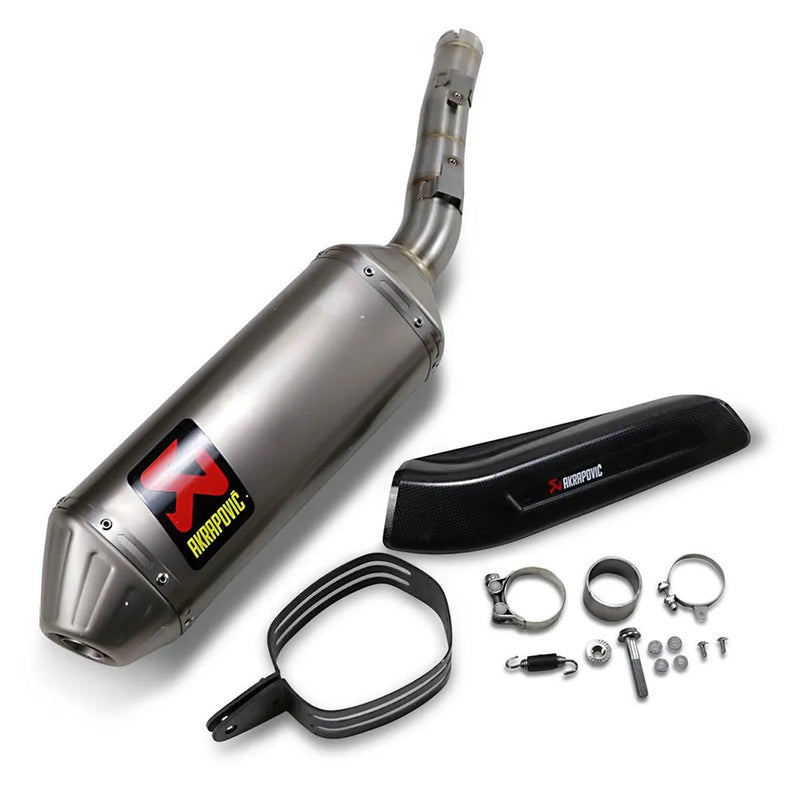 Akrapovic Slip-On Series Muffler for Yamaha 19-20 Tenere 700 (Titanium muffler with titanium end cap) (EC/ECE Approval) (S-Y7SO2-HFTT)