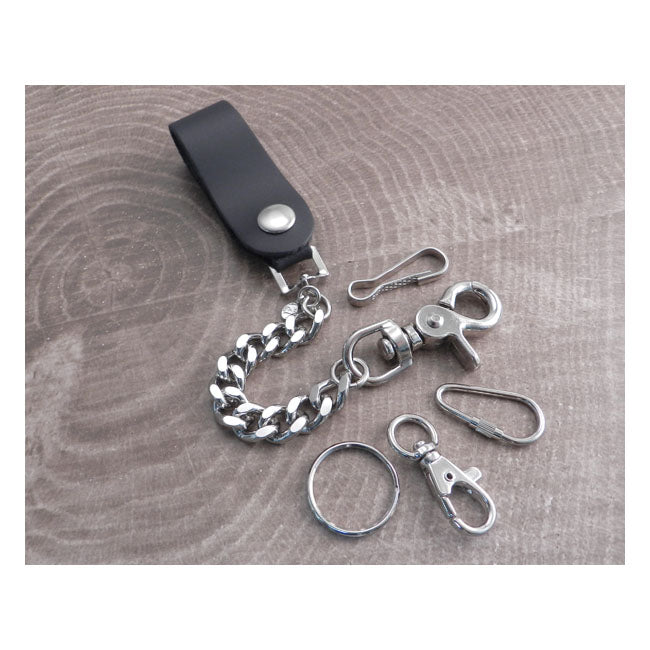 Amigaz Wallet Chain Leather Loop - Leash - Snap Hook