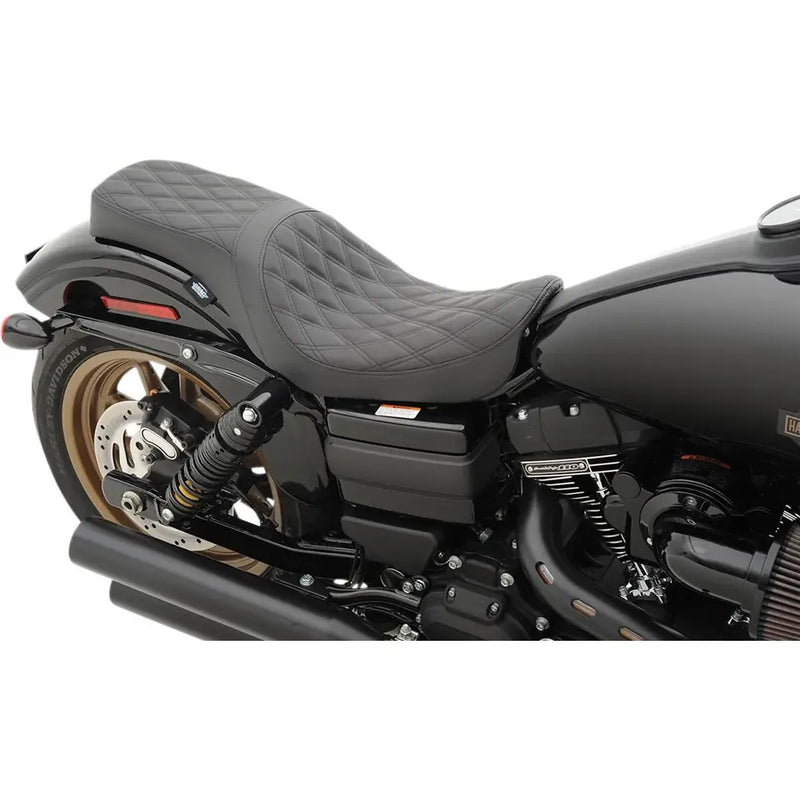 Drag Specialties Asiento Predator 2-Up para Harley