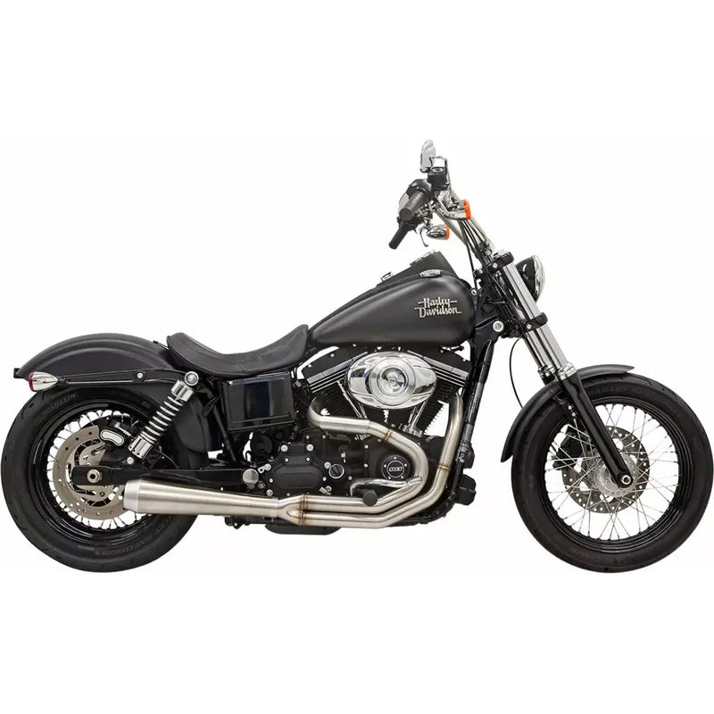 Sistema de escape Bassani Road Rage III inoxidable 2 en 1 para Harley