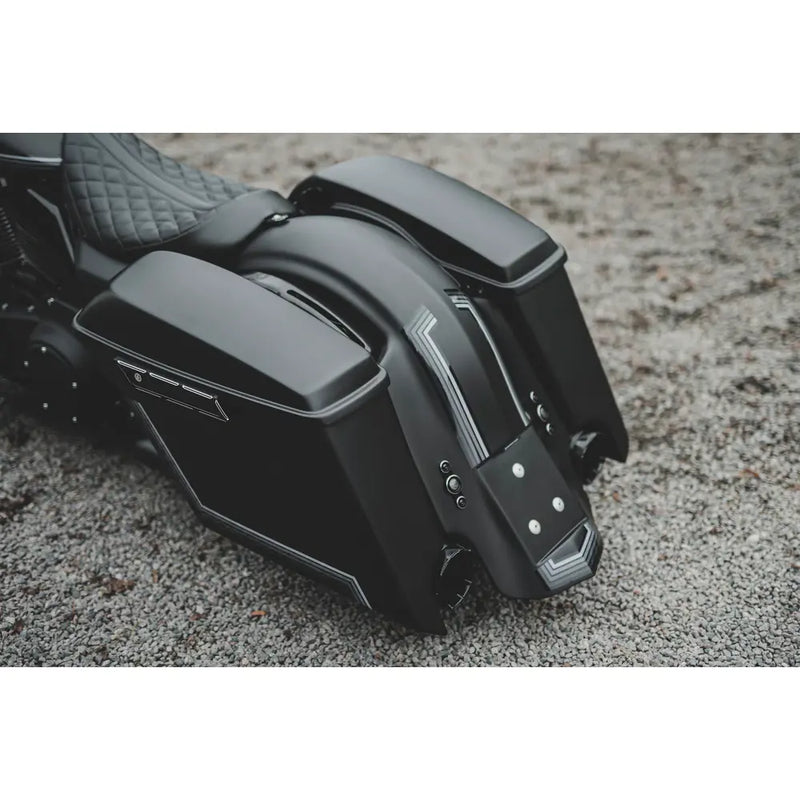 Killer Custom Carcasas de alforjas estiradas de 5" para Harley