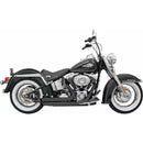 Bassani Fire Sweep Turn Out Exhaust System for Harley 86-17 Softail (excl. Breakout / CVO / Rocker) / Black  - Customhoj