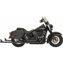 Bassani Fishtail True Dual Exhaust System for Harley 18-24 Softail Deluxe / Heritage Classic / Black / 39"  - Customhoj