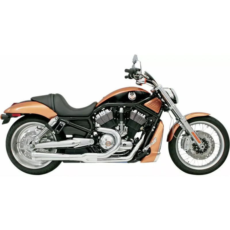Bassani Road Rage Long Megaphone 2-into-1 Exhaust System for Harley 02-05 VRSCA/B with forward controls / Chrome  - Customhoj