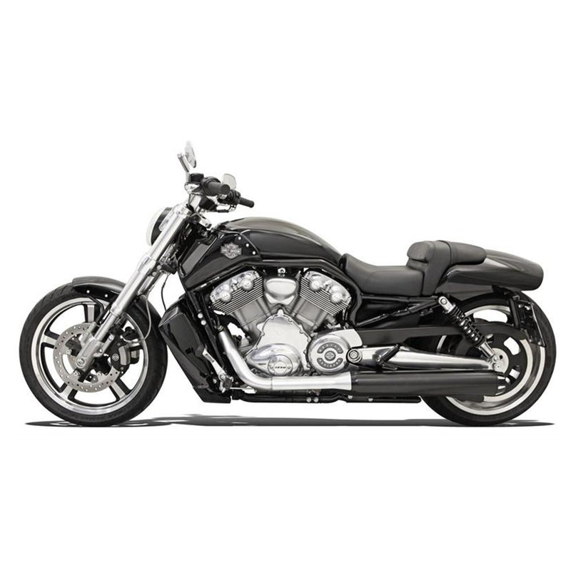 Bassani Xhaust 4" Black Slip-On Mufflers for Harley