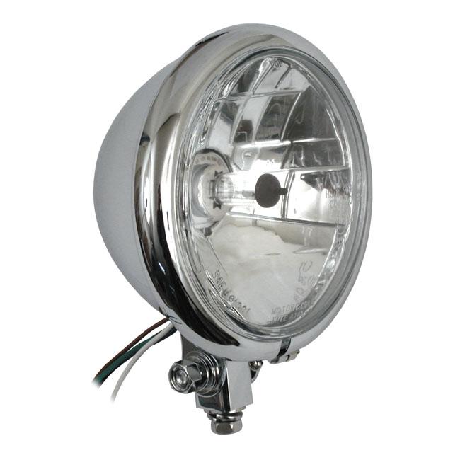 Bates 5.75" Prismic Headlight Bottom Mount Chrome