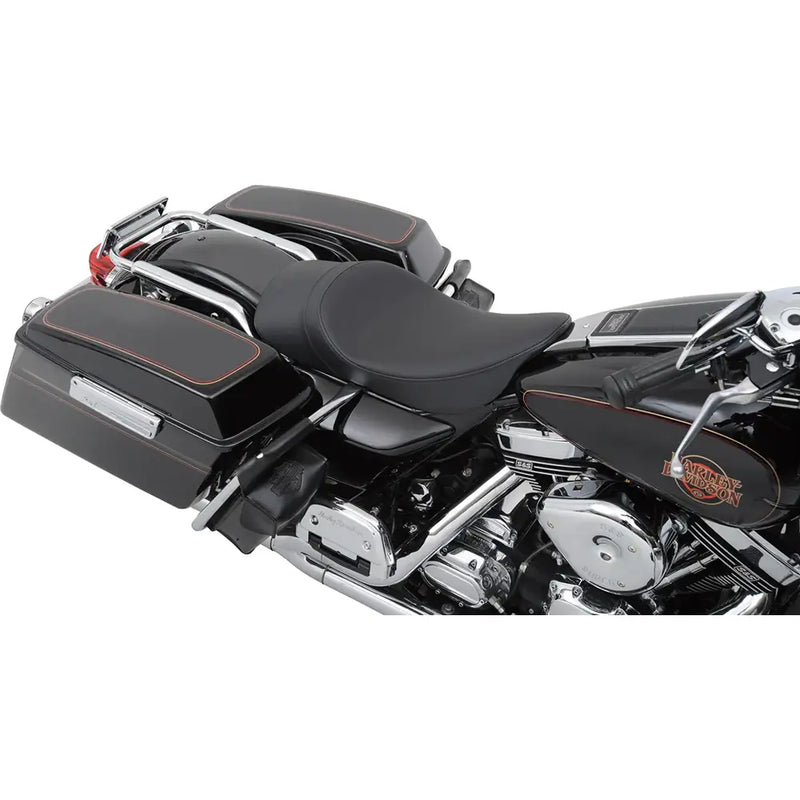 Drag Specialties Asiento solo delantero de perfil bajo EZ-ON para Harley 