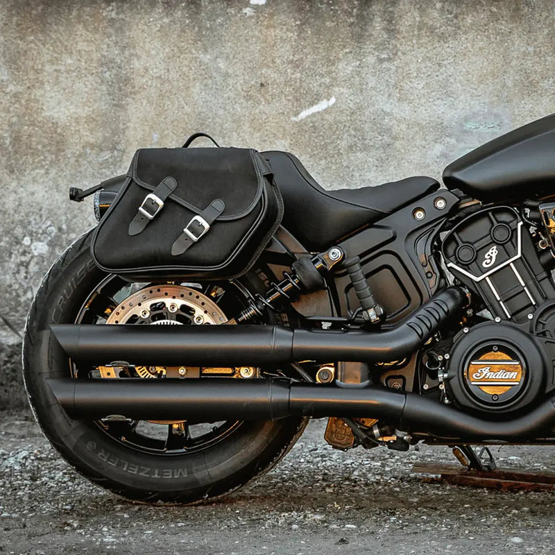 Longride Juego de alforjas para motocicleta Heritage 23L Click-On