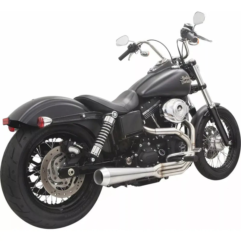 Sistema de escape Bassani Road Rage III inoxidable 2 en 1 para Harley