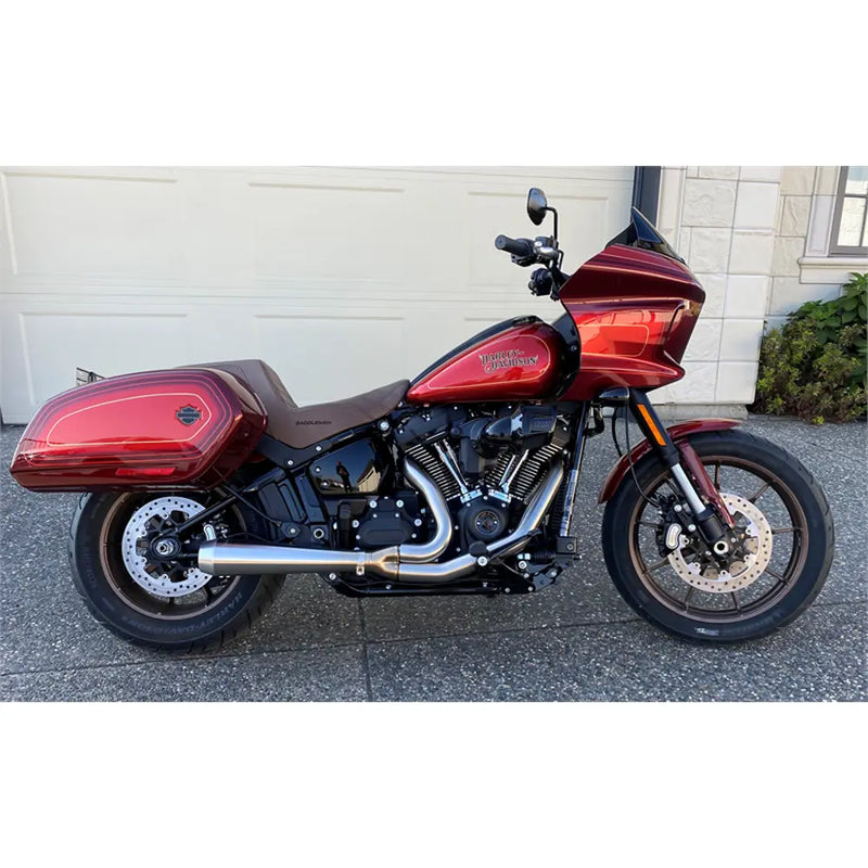 Sistema de escape Bassani Road Rage III inoxidable 2 en 1 para Harley