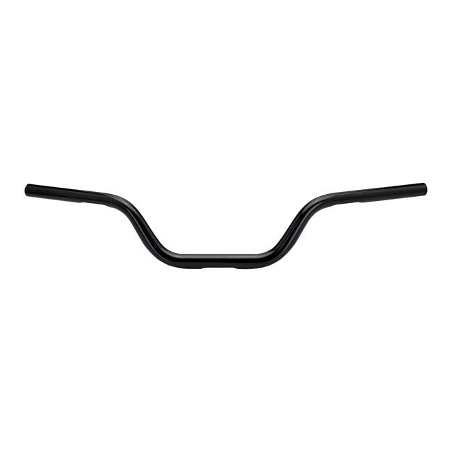 Biltwell 1-1/8" Tracker High O/S Motorcycle Handlebars Black / With dimples (for Harley controls)